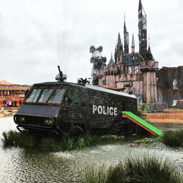 Banksy’s “Dismaland” offers satiric commentary on the Disney empire