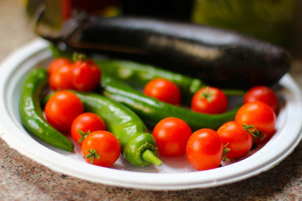 The fallen cherry tomato is the aftermath of the painstaking struggle the girl from

HoCo had with fnding the perfect produce; it did not pass the test.