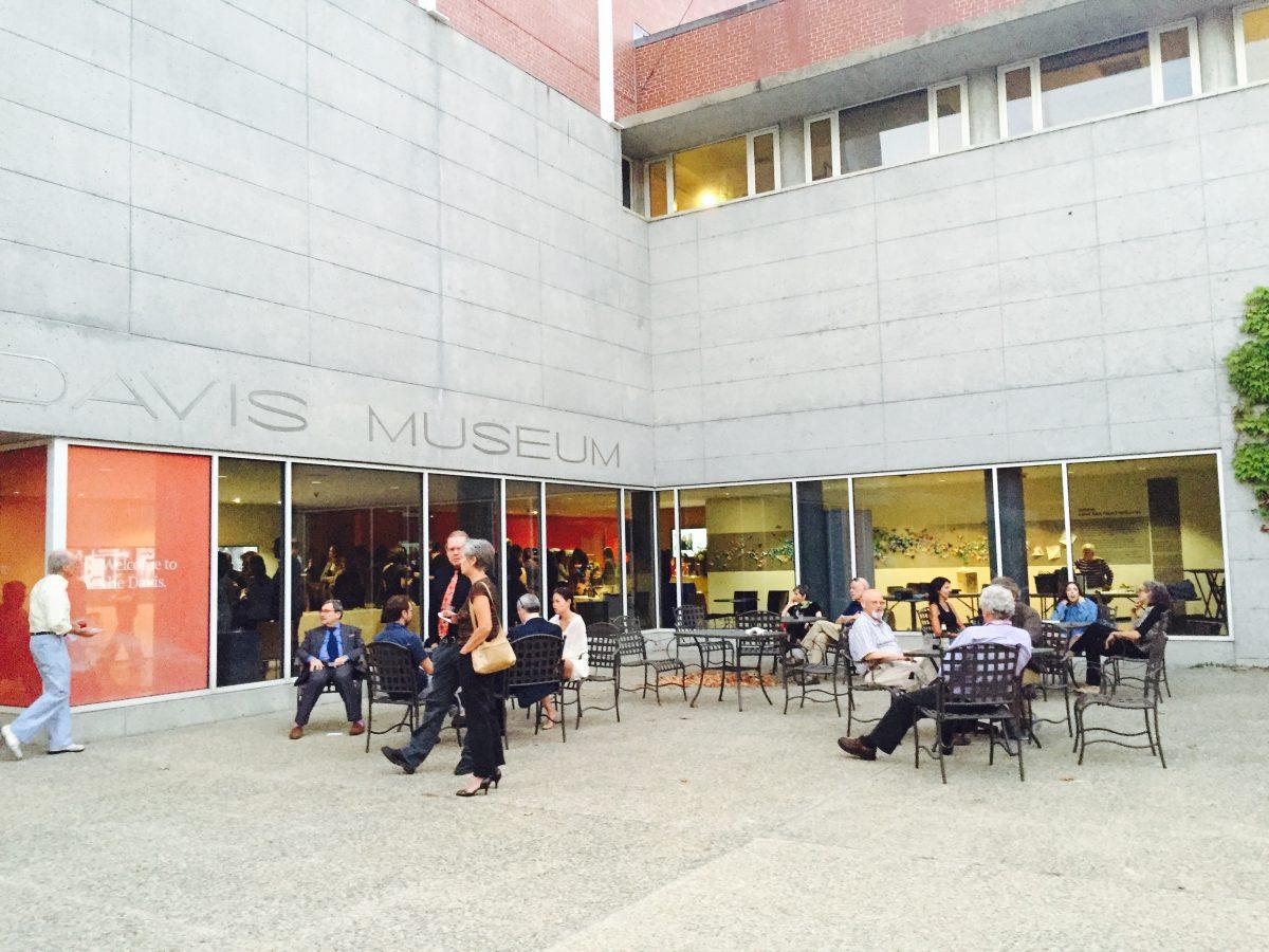 Guests gather for the opening night of the Davis Museum.