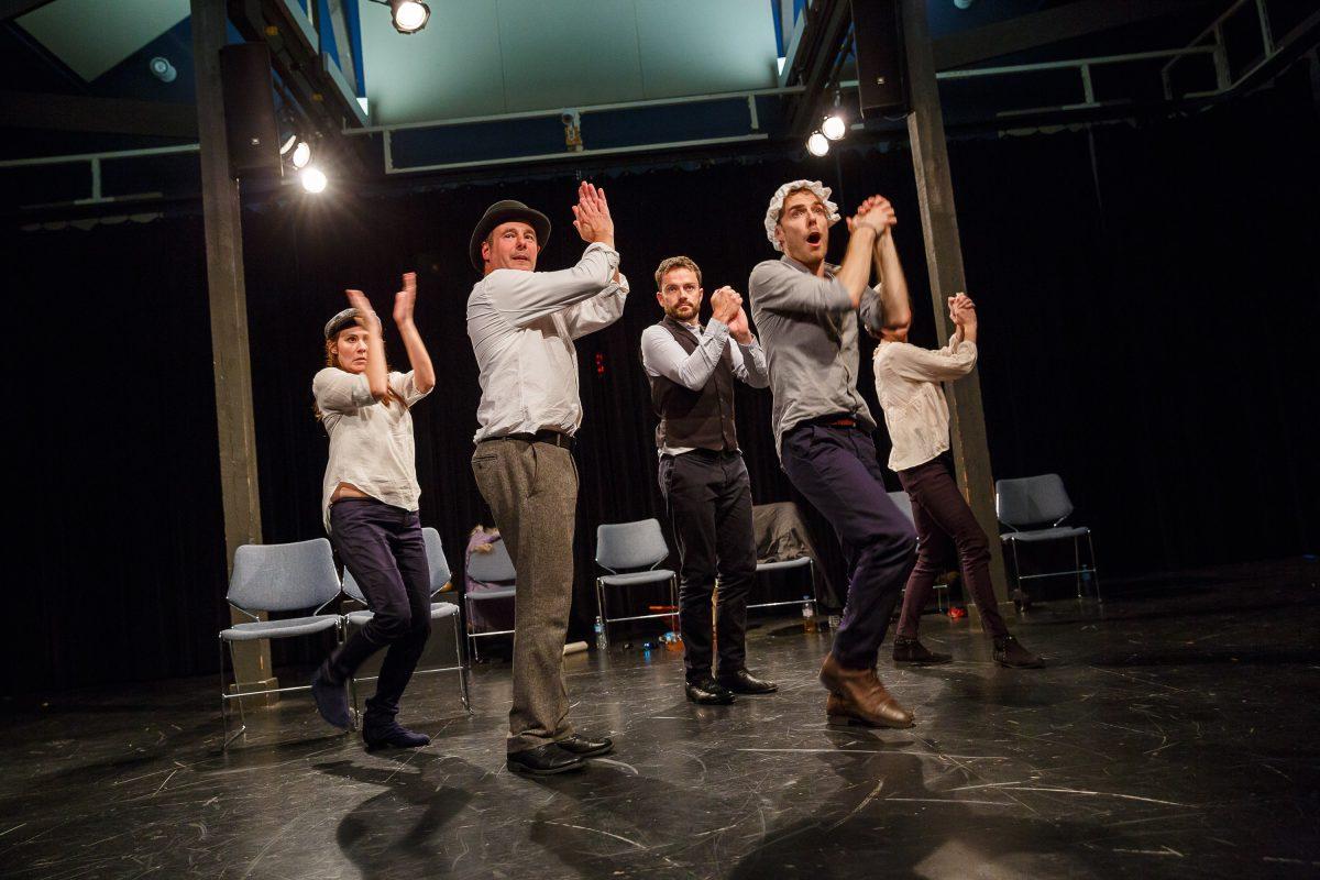 Actors from the London Stage perform “A Midsummer Night’s Dream” at Notre Dame University