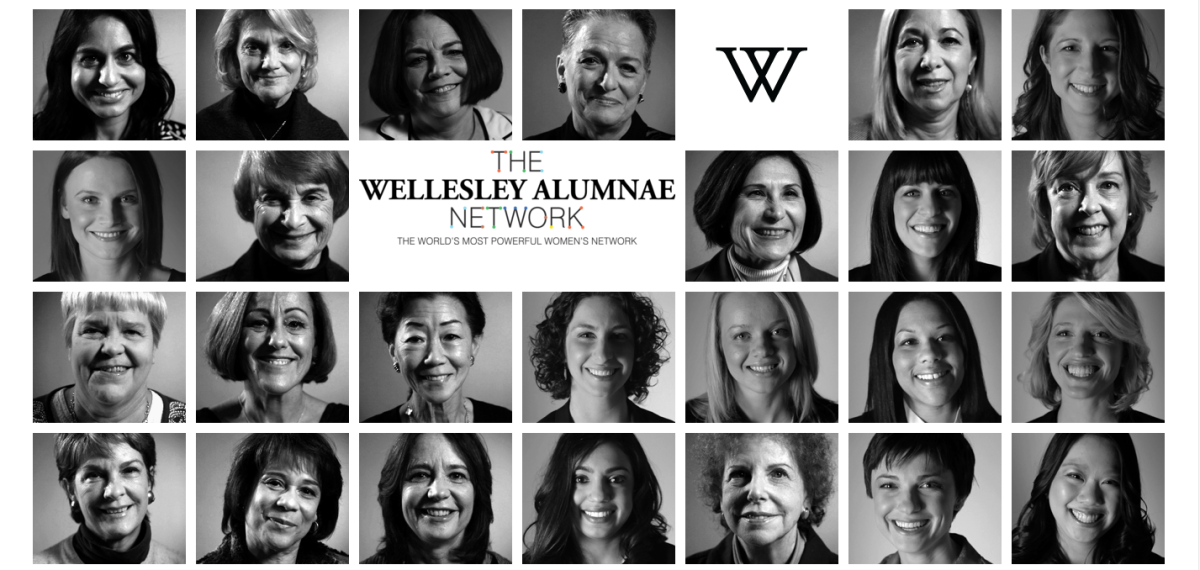 Wellesley is known for its strong alumnae network. | Image from http://web.wellesley.edu/thenetwork/