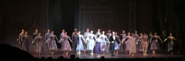 Dancers take their bows on stage after a successful show. Photo by Tiffany Chen '18, Co-Arts Editor