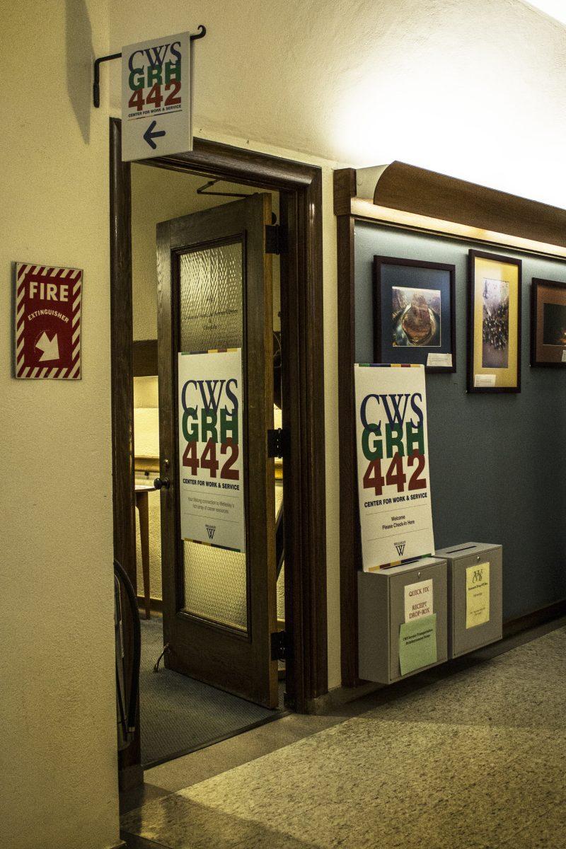 CWS Office in Green Hall. | Photo courtesy of Megan Stormberg '18, Photography Editor. 