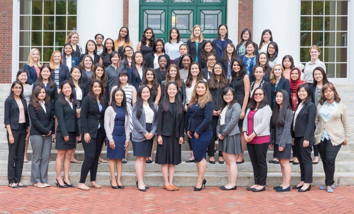 The Women's College Cohort at HBS PEEK Weekend. Photo courtesy of Harvard Business School.