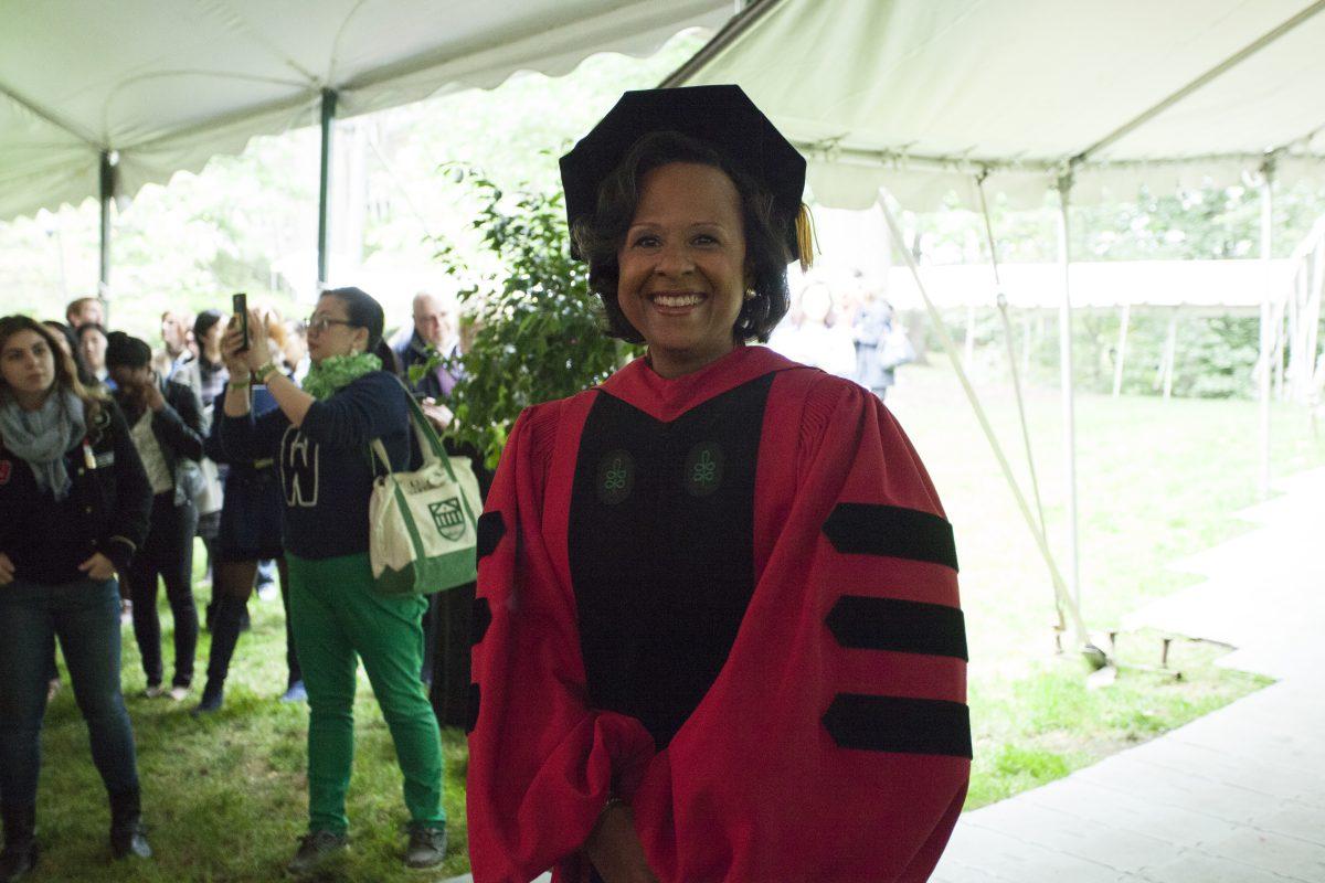 President Johnson was inaugurated on Friday 30 September 2016. |  Photo by Audrey Stevens '17, Photography Editor