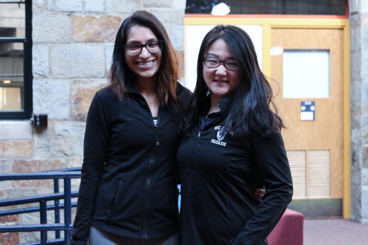 Rhea Advani ’17 and Tina Zhang ’19, co-founders of
WeStart. | Photo by Connie Truong '17, Staff Photographer