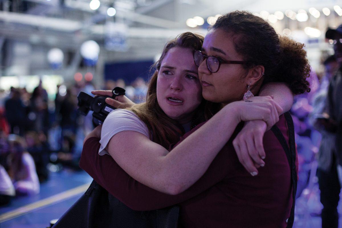 Two students mourn the loss of Presidential loss of alumna Hillary Clinton. 