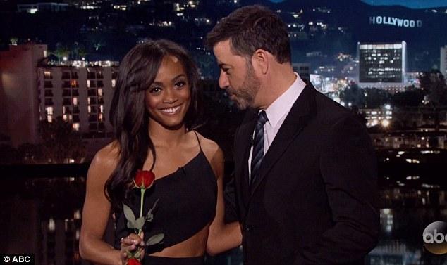 Rachel Lindsay, the new Bachelorette, appeared on “Jimmy Kimmel Live!” Monday, Feburary 14
Photo courtesy of ABC
