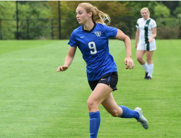 First year Carley Phillips playing in the fall soccer season of 2016. | Photo courtesy of Julia Monaco.