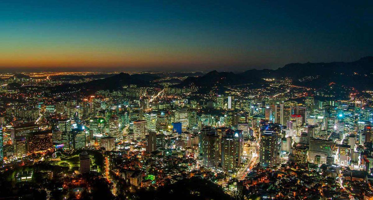 South Korea cityscape at night. | Photo courtesy of remotelands.com