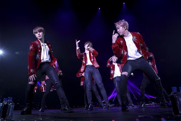 Members of K-pop band BTS perform at Honda Center
Photo courtesy of Big Hit Entertainment