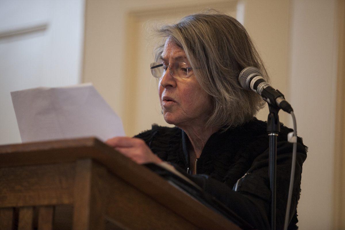 Glück read poems spanning her illustrious career when she visitd campus last week
Photo by Audrey Stevens '17, Photo Editor