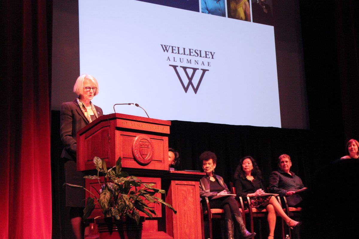 Elyse Cherry ’75, Kwan Kew Lai ’74 and Lorraine O’Grady ’55 were the award recipients
this year
Photo by Nicole Tan '20, Contributing Photographer