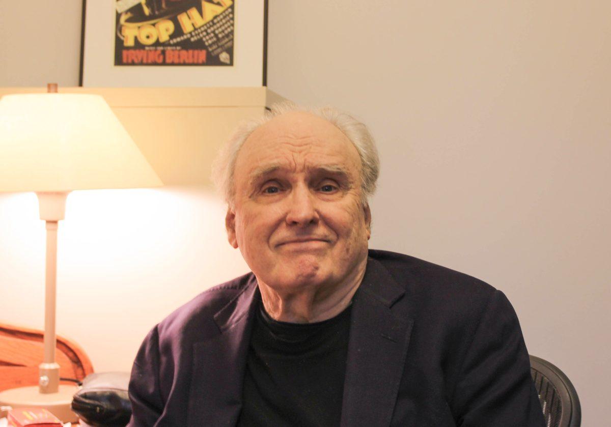 Prof. Frank Bidart poses for a photo after his National Book Award for Poetry win
Photo courtesy of Stacey Kim '19, Staff Photographer