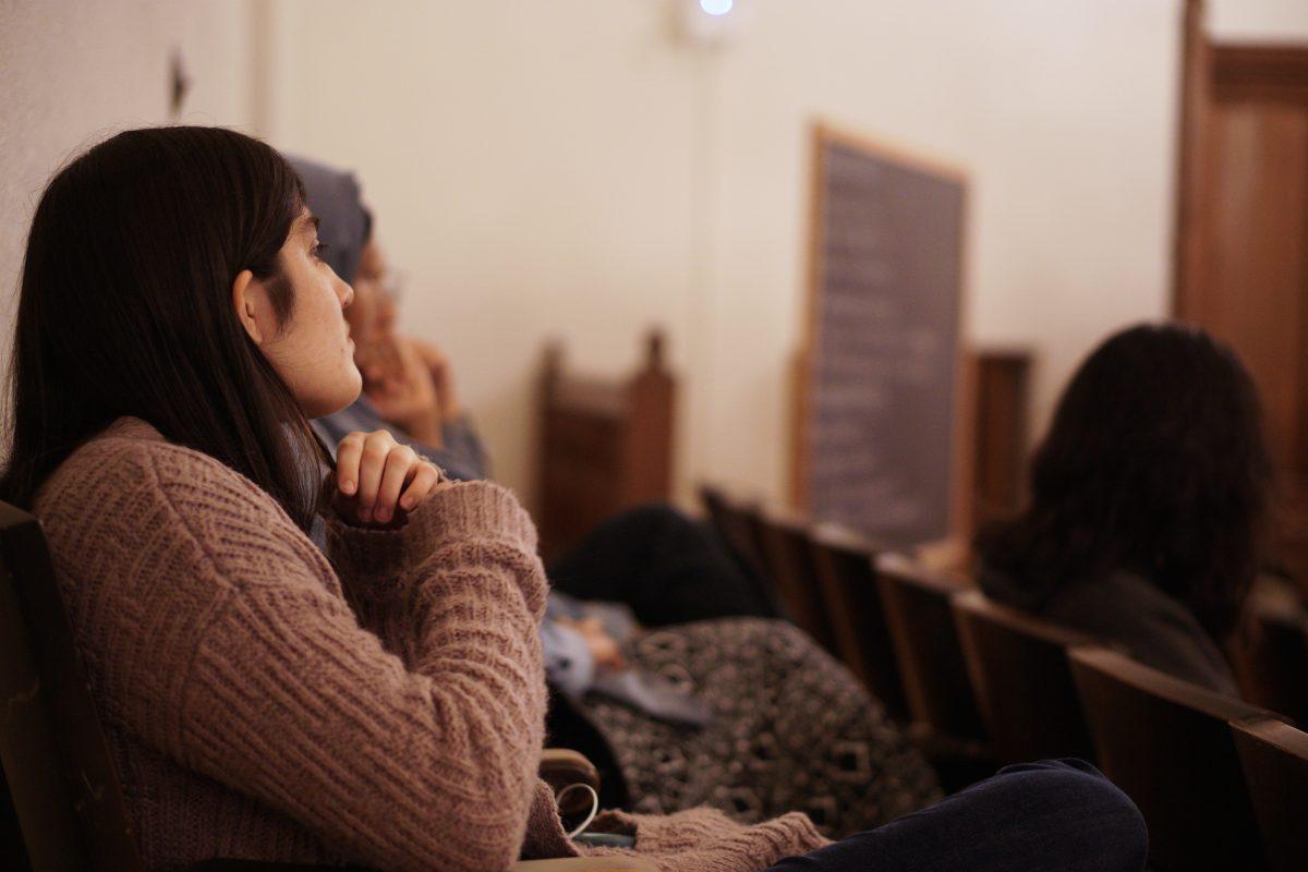 Senators including Jordan Dervishian ’19 listens to a Senate presentation
Photo by Lien Dao '20, Photo Editor 