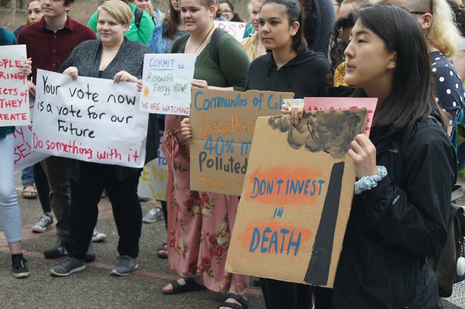 Last year's protests included one by the Renew Wellesley Group Photo Courtesy of Emily Lashelle '21