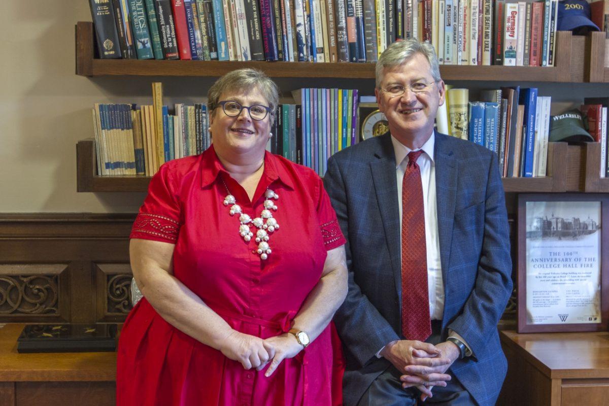 Provost Andrew Shennan (right) is on Wellesley's Accreditation Steering Committee Photo Courtesy of Wellesley College