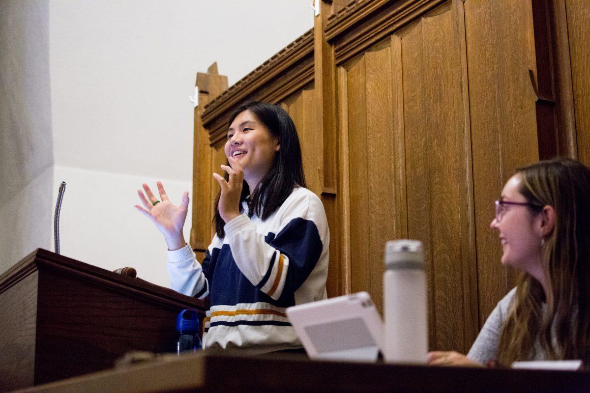 Diana Lam '20 is the face of the College Government during these pressing times. Photo Courtesy of Casey Bayer