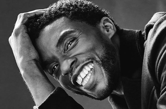 Chadwick Boseman smiling