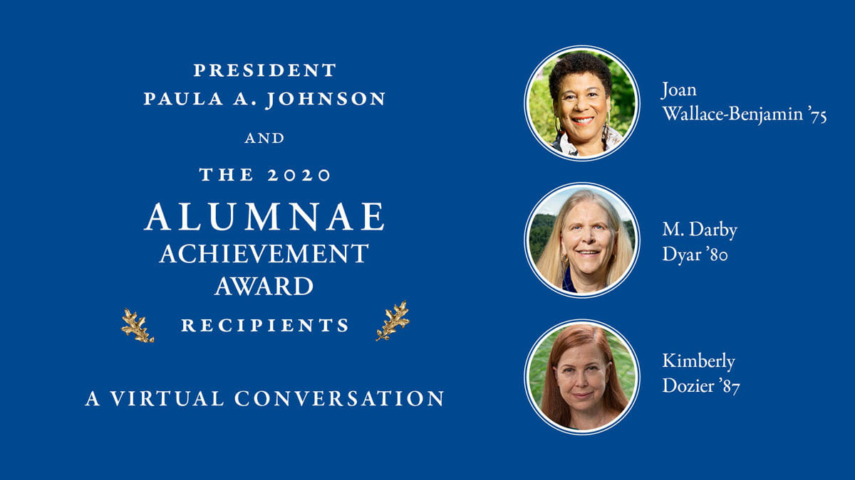 2020 Alumnae Achievement Awards Held Virtually; 3 Awardees Honored