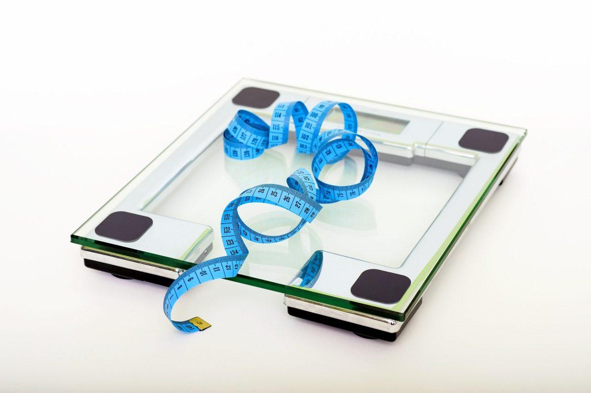 weighing scale against a white background