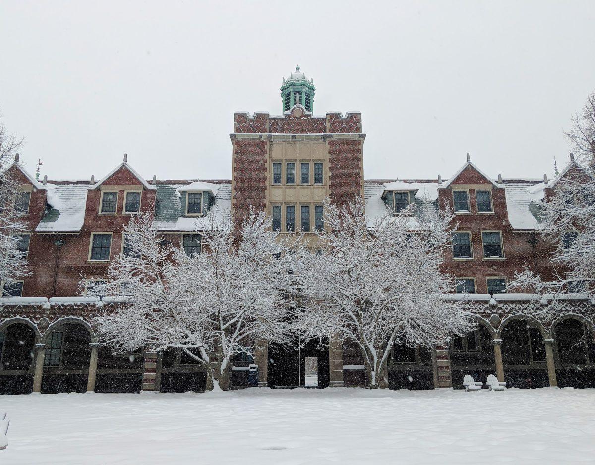 A view of Quint dorms on a snowy day. Photo courtesy of Isabella Garcia