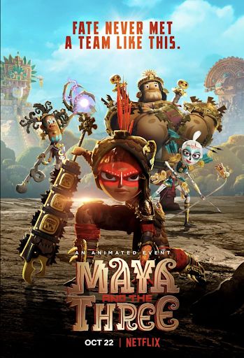 "Maya and the Three" poster, courtesy of IMDb.