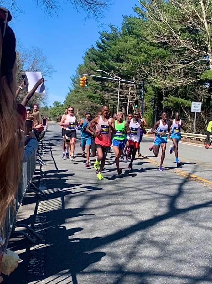 Image of Boston Marathon runners.