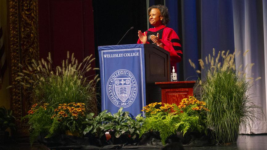 President Johnson’s convocation speech strays from her message of diversity