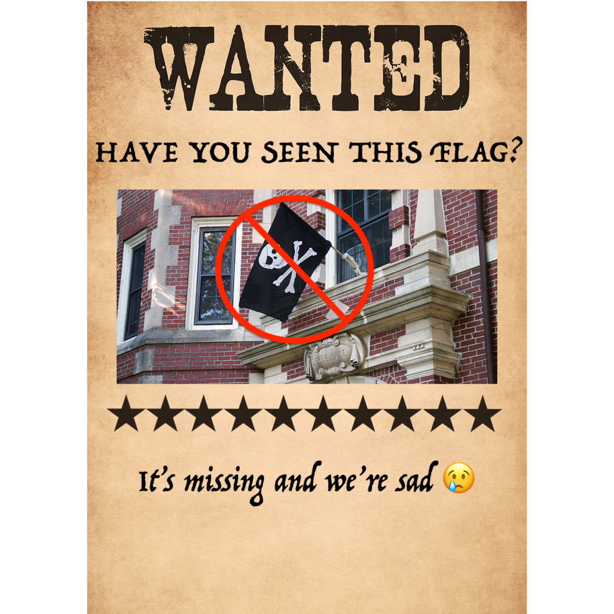 Lost, but never found: Beebe Pirate Flag