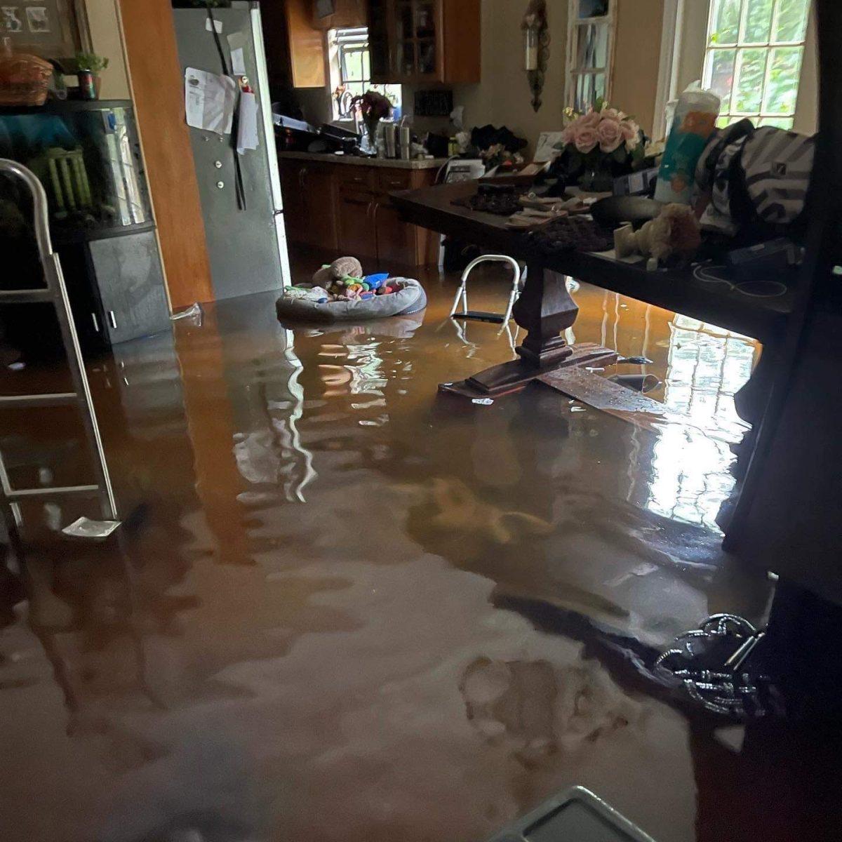 Flooded Living Room