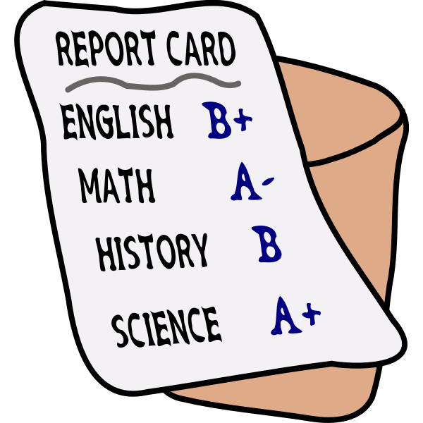 Grades are a common part of students' lives, but it's time to take a deeper look at how students are evaluated. Image courtesy of Free SVG