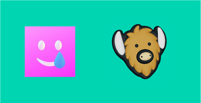 Sidechat and YikYak's logos on a teal background