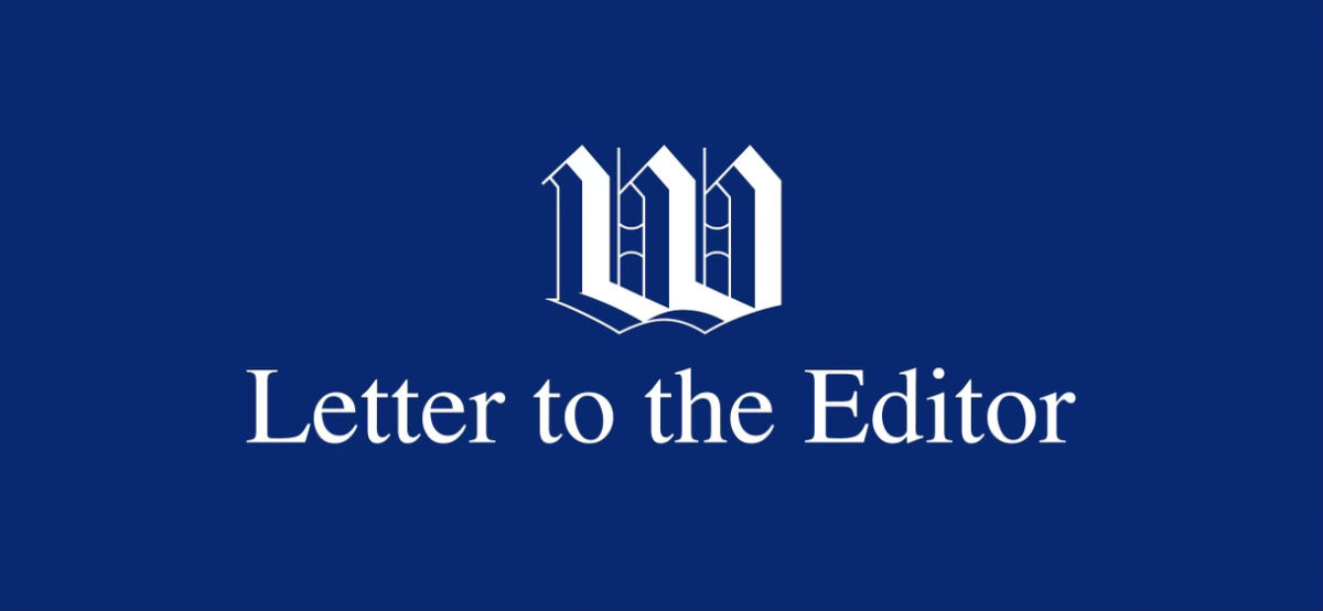 White text on a blue background reads "Letter to the Editor"