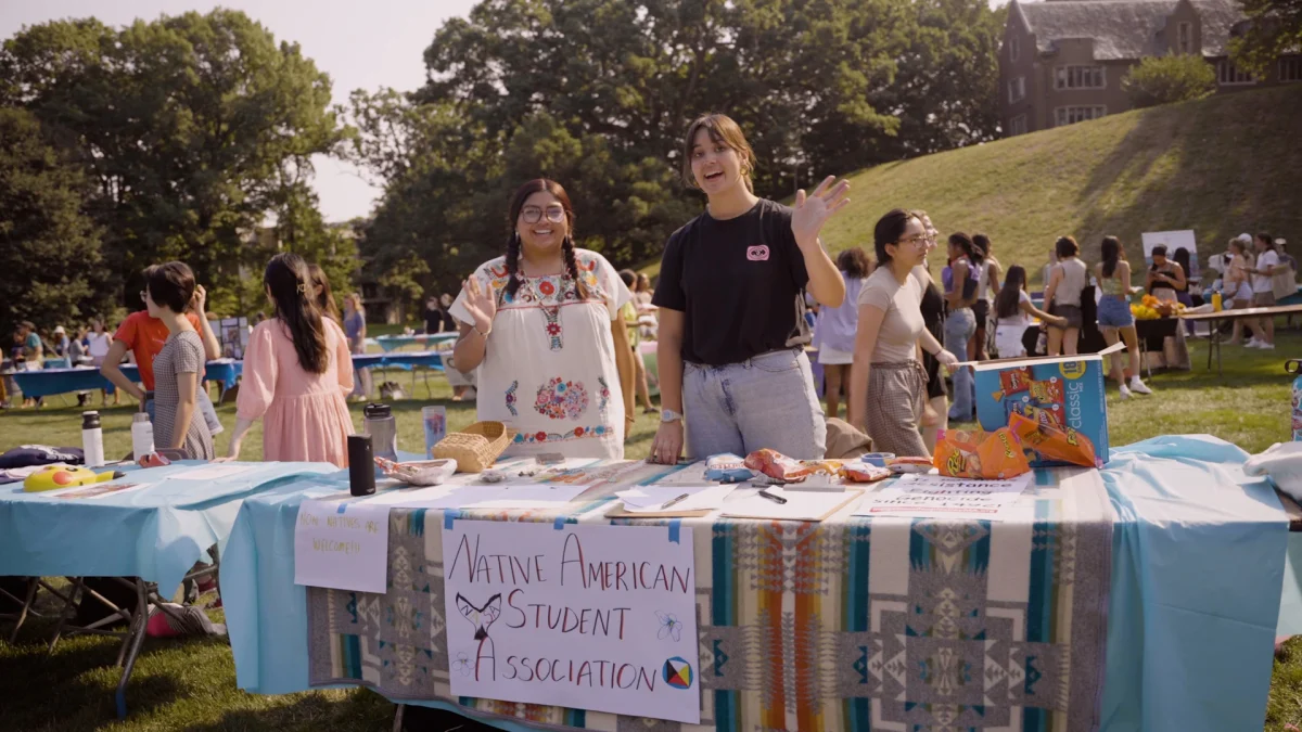 Image of a booth at the orgs fair last year. Image courtesy of Amber Celletti. 