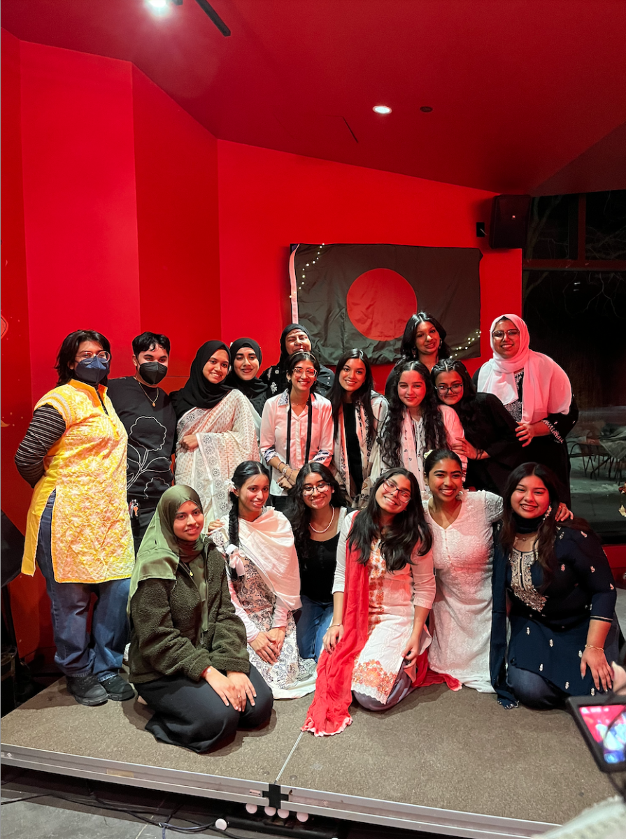 BSA members and performers at Coffeehouse. Photo courtesy of Samihath Zaman '25.