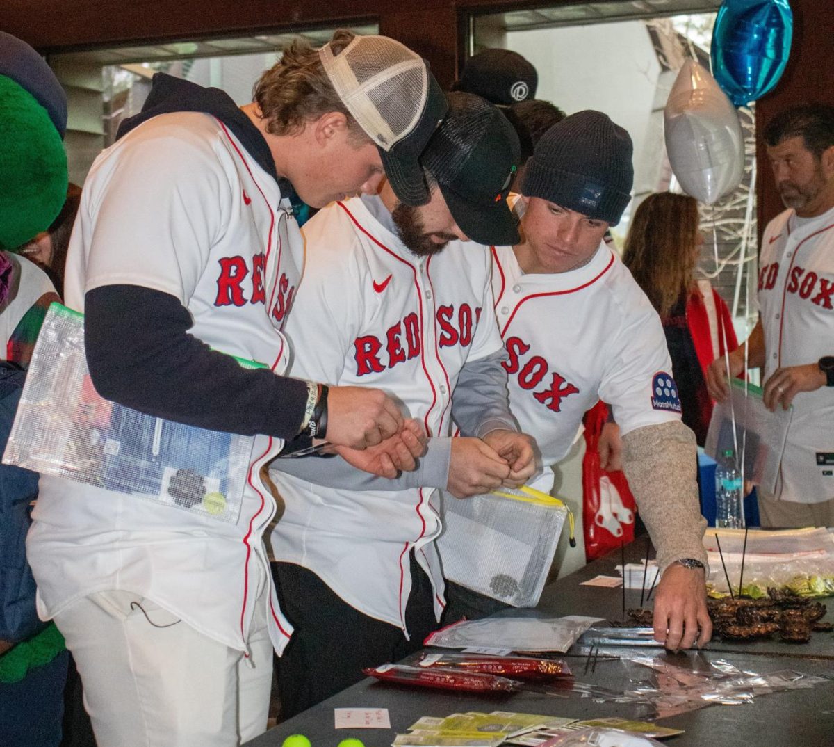Students Practice Self-Care During the Holiday Season during Red Sox visit