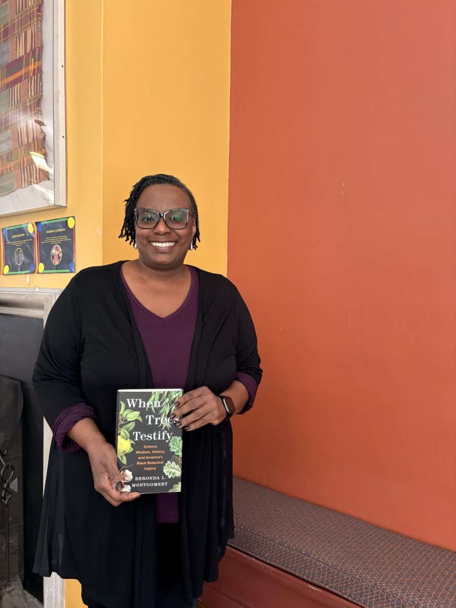 Beronda Montgomery pictured with her book.