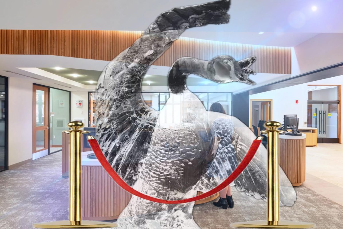 This is not AI-generated. Someone actually made this sculpture.